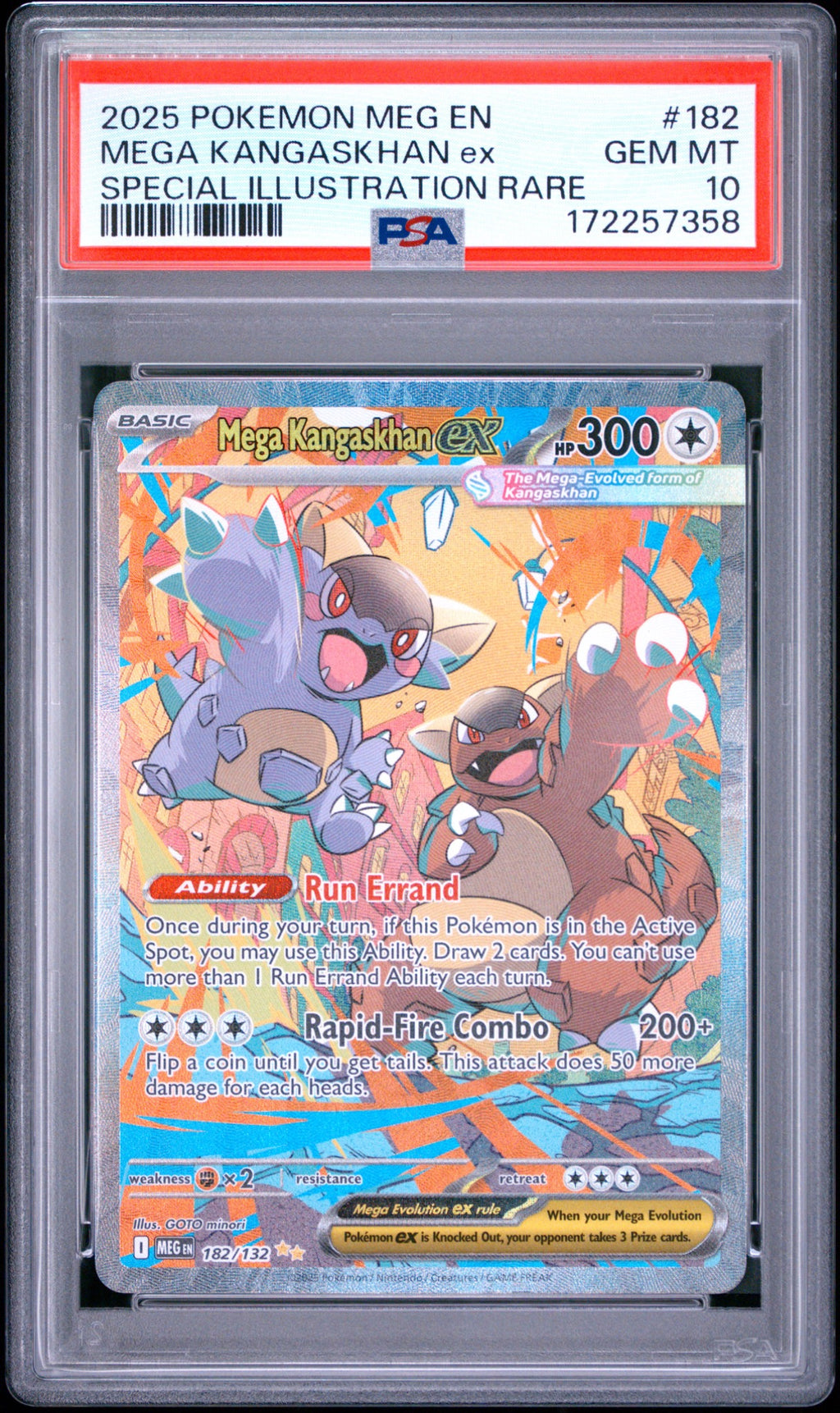 Mega Kangaskhan ex 182/132 PSA 10 front