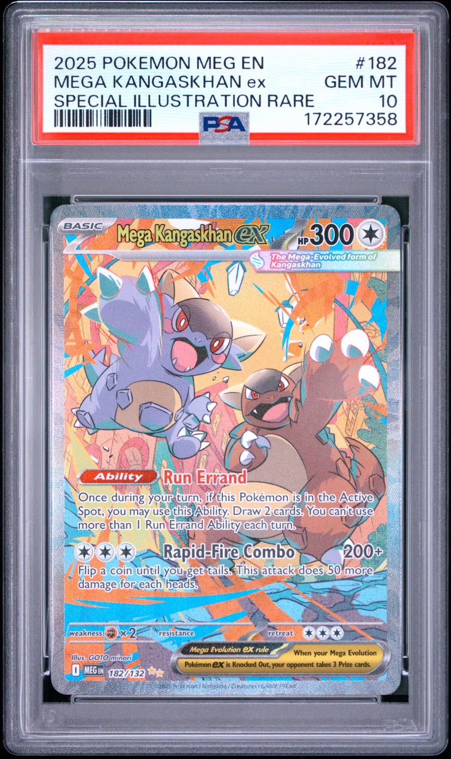 Mega Kangaskhan ex Mega Evolution Special Illustration Rare 182/132 [PSA 10] 2025