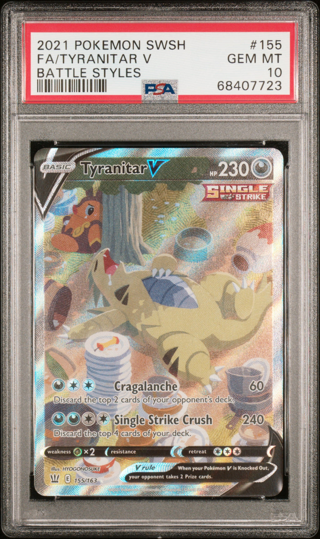 Tyranitar V — PSA 10