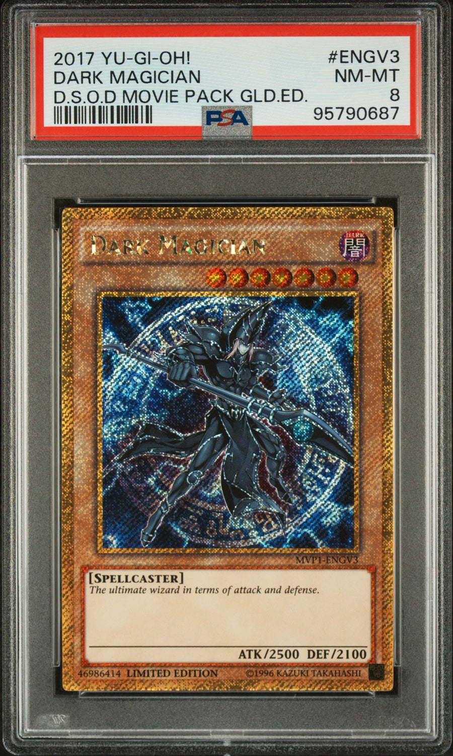 Dark Magician — PSA 8