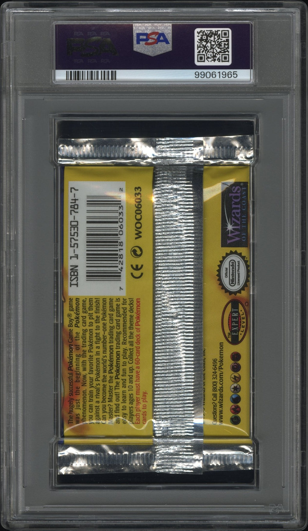 1999 Base Set Unlimited Charizard Booster Pack PSA 10