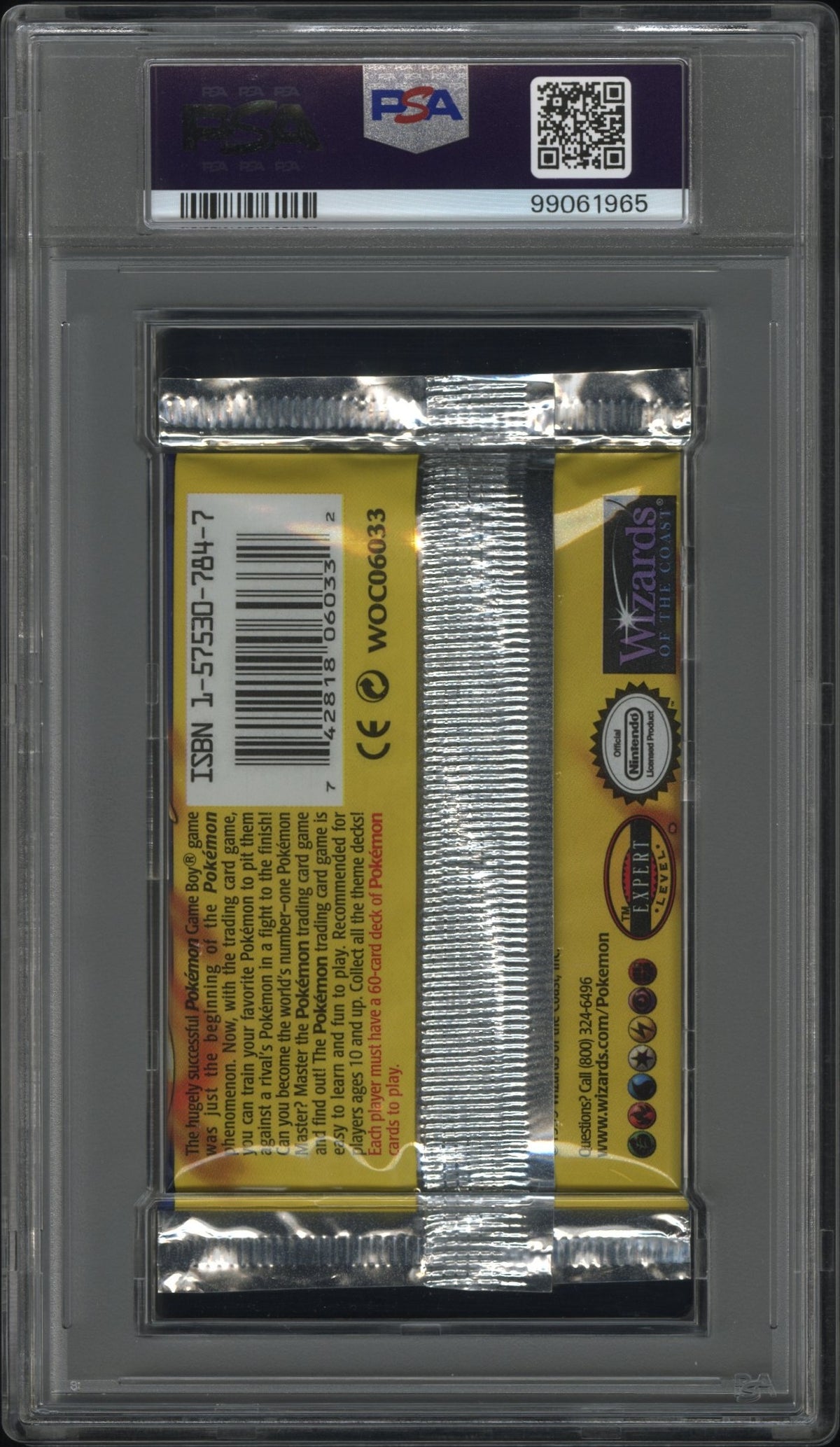 1999 Base Set Unlimited Charizard Booster Pack PSA 10