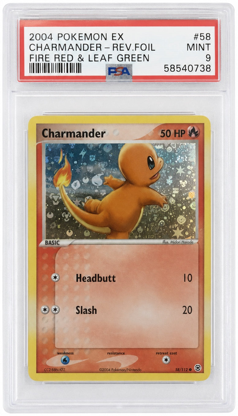 Charmander Reverse Holo PSA 9 SWIRL
