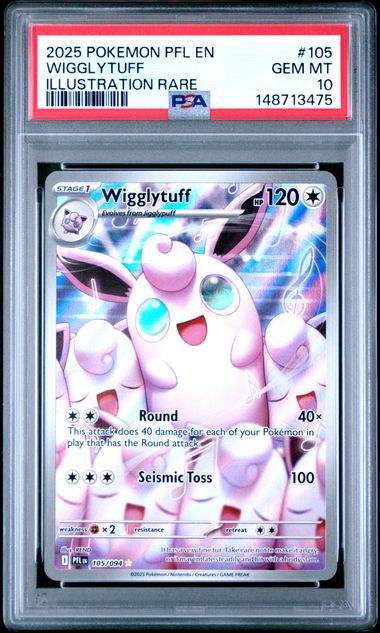 Wigglytuff Illustration Rare PSA 10