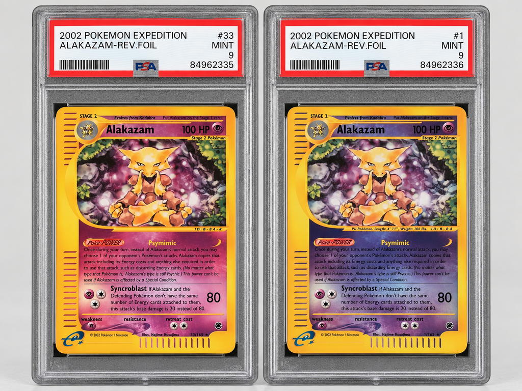 2002 Expedition Alakazam sequential PSA 9 pair