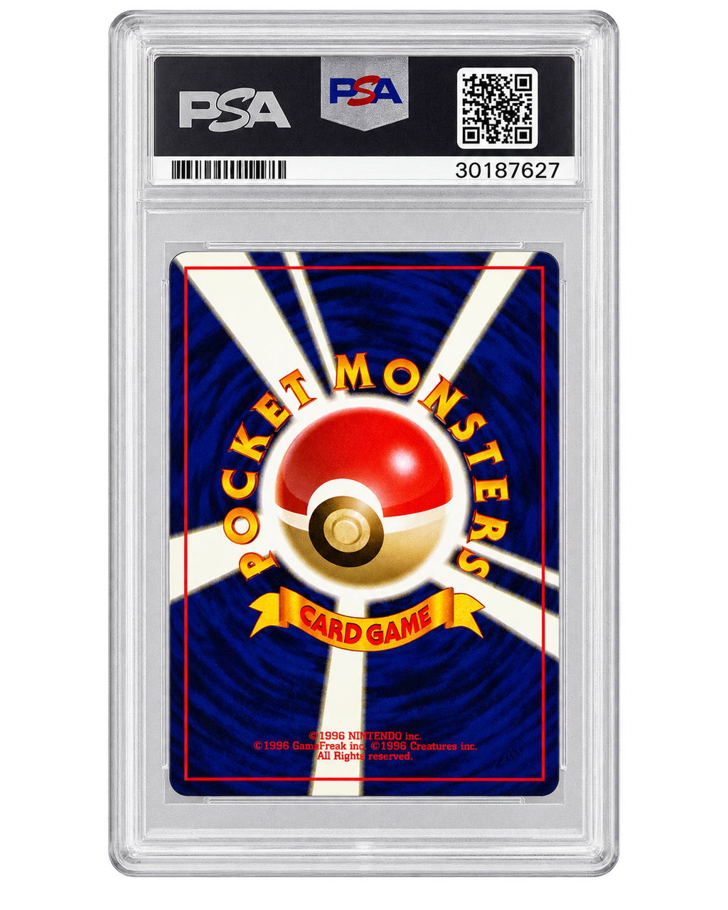 1996 Japanese Jungle Eevee #133 PSA 10 back
