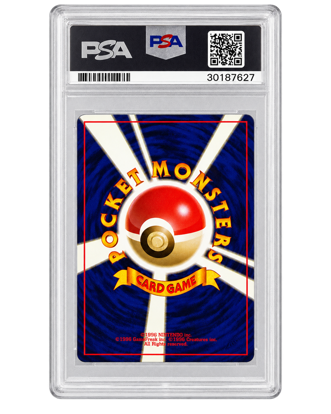 1996 Japanese Jungle Eevee #133 PSA 10 back