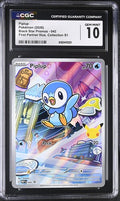 2026 Pokemon Black Star Promos Piplup First Partner Illus Collection CGC 10 front