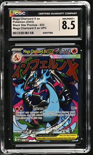 Mega Charizard X ex Black Star Promo 023 [CGC 8.5] 2025