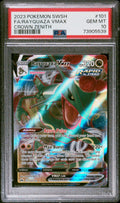 2023 Pokemon Crown Zenith Rayquaza VMAX #101 PSA 10 front